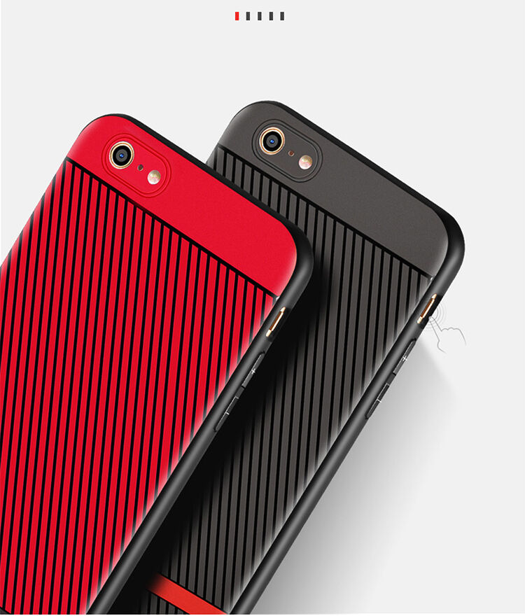 WAKING DRAGON elegáns tok puha műanyagból Apple iPhone 6 / 6S - piros