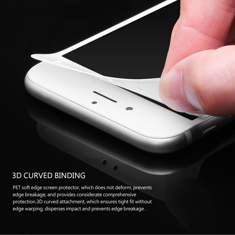 BASEUS edzett 3D teljes kerületű üveg 8 / 7 készülékhez - 0,2 mm - fehér