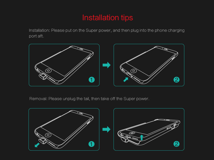 NILLKIN 2az1-ben szuper ellenálló tok Qií vezetéknélküli töltéshez Apple iPhone 6 / 6S - fekete
