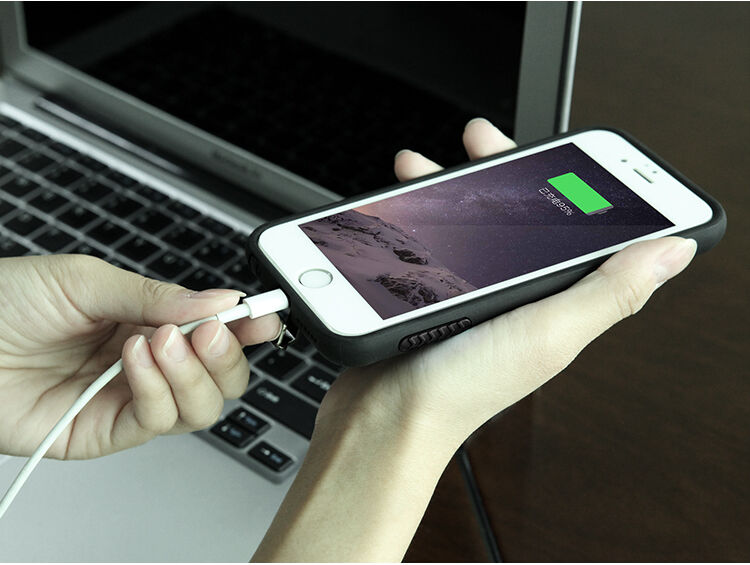 NILLKIN 2az1-ben szuper ellenálló tok Qií vezetéknélküli töltéshez Apple iPhone 6 / 6S - fekete