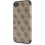 Guess flip cover műbőr borító logóval - iPhone SE (2020/2022) / 8 / 7 - barna