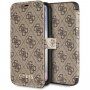 Guess flip cover műbőr borító logóval - iPhone X / XS - barna