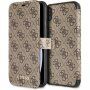 Guess flip cover műbőr borító logóval - iPhone XS Max - barna