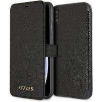 Guess flip cover műbőr borító - iPhone XS Max - fekete