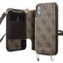 Guess 4G borító vállpánttal iPhone X / XS - barna