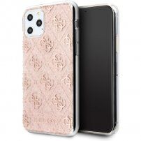 Guess 4G Glitter csillogó tok iPhone 11 Pro Max - világas rózsaszín