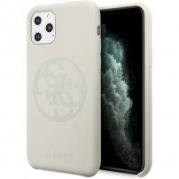 Guess 4G Tone on Tone szilikon tok - iPhone 11 Pro Max - fehér