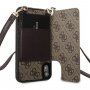 Guess 4G flip cover borító vállpánttal - iPhone XR - barna