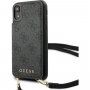 Guess 4G flip cover borító vállpánttal - iPhone XR - szürke