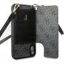 Guess 4G flip cover borító vállpánttal - iPhone XR - szürke