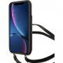 Guess 4G flip cover borító vállpánttal - iPhone XR - szürke
