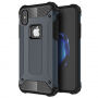 Szuper ellenálló "Armor" tok iPhone XS / iPhone X készülékre - tengerészkék