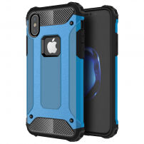 Szuper ellenálló "Armor" tok iPhone XS / iPhone X készülékre - kék