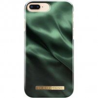 iDeal of Sweden tok szatén mintával - iPhone 6S Plus / 7 Plus / 8 Plus - smaragd zöld