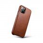 Icarer bőr flip cover borító - iPhone 11 Pro Max - kakaóbarna