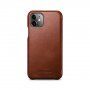 Icarer bőr flip cover borító - iPhone 11 - kakaóbarna