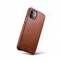 Icarer bőr flip cover borító - iPhone 11 - kakaóbarna