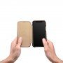 Icarer bőr flip cover borító - iPhone 11 - kakaóbarna