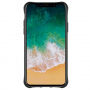 Szuper tartós tok állvánnyal iPhone XS / iPhone X készülékre - fekete