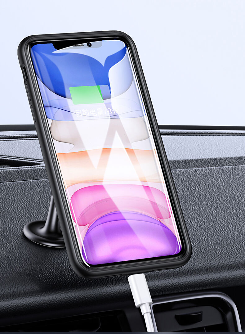 Usams tok 4500mAh akkumulátorral - iPhone 11 - fekete