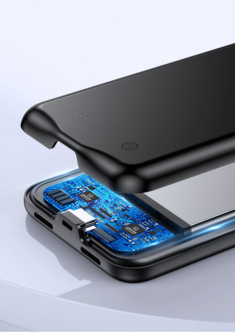 Usams tok 4500mAh akkumulátorral - iPhone 11 - fekete