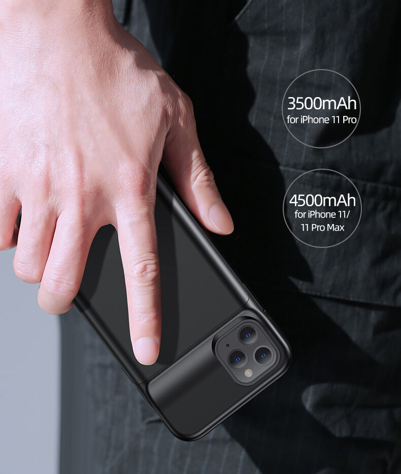 Usams tok 4500mAh akkumulátorral - iPhone 11 - fekete