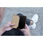 Icarer bőr flip cover borító - iPhone 11 - kakaóbarna