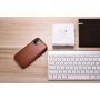 Icarer bőr flip cover borító - iPhone 11 - kakaóbarna
