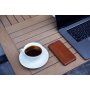Icarer bőr flip cover borító - iPhone 11 Pro Max - kakaóbarna