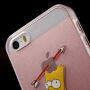 Átlátszó fedél iPhone 5 / 5S / SE (2016) készülékre - megrémült Bart Simpson