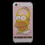 Átlátszó fedél iPhone 5 / 5S / SE (2016) készülékre - Homer Simpson - No Brain No Pain