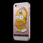 Átlátszó fedél iPhone 5 / 5S / SE (2016) készülékre - Homer Simpson - No Brain No Pain