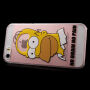 Átlátszó fedél iPhone 5 / 5S / SE (2016) készülékre - Homer Simpson - No Brain No Pain