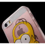 Átlátszó fedél iPhone 5 / 5S / SE (2016) készülékre - Homer Simpson - No Brain No Pain