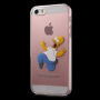 Átlátszó fedél iPhone 5 / 5S / SE (2016) készülékre - tébolyult Homer Simpson