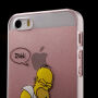 Átlátszó fedél iPhone 5 / 5S / SE (2016) készülékre - ideges Homer Simpson