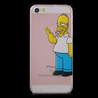 Átlátszó fedél iPhone 5 / 5S / SE (2016) készülékre - komoly Homer Simpson