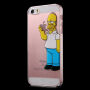 Átlátszó fedél iPhone 5 / 5S / SE (2016) készülékre - komoly Homer Simpson