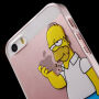 Átlátszó fedél iPhone 5 / 5S / SE (2016) készülékre - komoly Homer Simpson