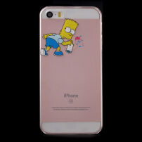 Átlátszó fedél iPhone 5 / 5S / SE (2016) készülékre - Bart Simpson a festékszórós
