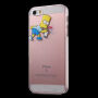 Átlátszó fedél iPhone 5 / 5S / SE (2016) készülékre - Bart Simpson a festékszórós