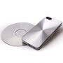 Műanyag fedél CD felülettel iPhone 5 / 5S / SE (2016) készülékre - ezüst