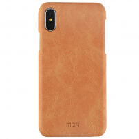 MOFI védő fedél iPhone XS / iPhone X készülékhez - barna