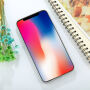 Fedél iPhone XS / iPhone X készülékhez - kék, flamingóval