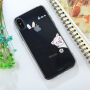 Fedél iPhone XS / iPhone X készülékhez - macska nyuszifülekkel
