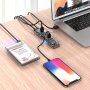 ORICO elosztó / hub 7 USB 3.0 porttal - transzparens