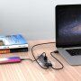 ORICO elosztó / hub 7 USB 3.0 porttal - transzparens