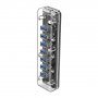 ORICO elosztó / hub 7 USB 3.0 porttal - transzparens