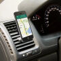 Univerzális mágneses tartó / tartó szellőző rácsra tapadókoronggal - iPhone - fekete