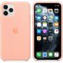 Apple szilikon tok - iPhone 11 Pro Max - grapefruit rózsaszín